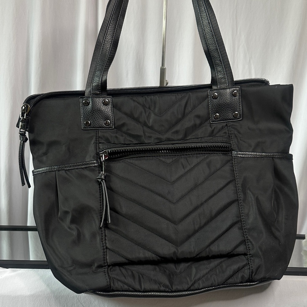 Cynthia Rowley Elegant Black messenger Tote Bag
